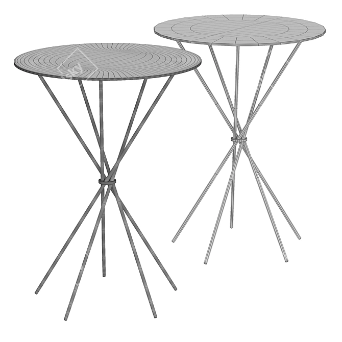 BORA Coffee Table: Stylish and Compact 3D model image 3