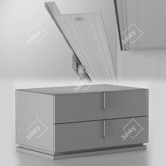 Ari Bedside Tables: Sleek and Functional 3D model image 3