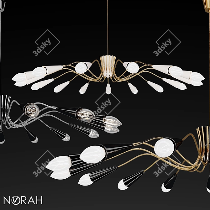 Elegant Norah Suspension 3D model image 1