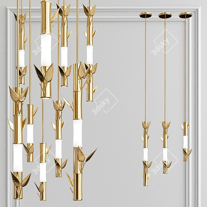 Stylish Pendant Lighting - ONTE 3D model image 1
