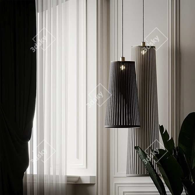 PABLO SOLIS Pendant Lamp - Unique Lighting Fixture 3D model image 4