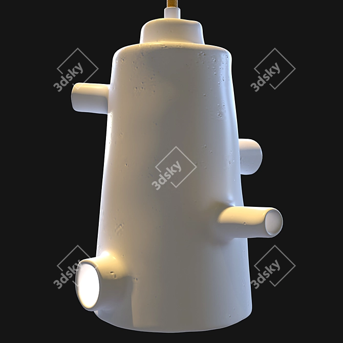 Ceramic Tube Pendant Lamp 3D model image 3