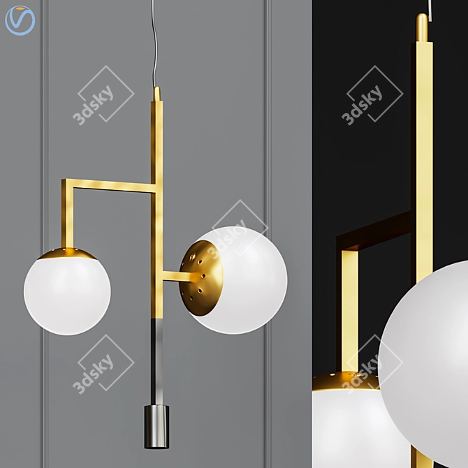 Orsjo Decostick Pendant Light 3D model image 1