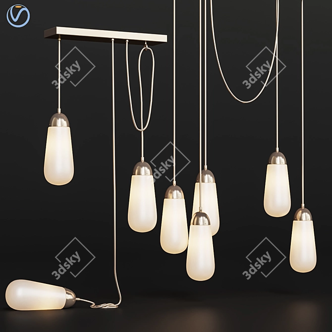 Elegant LARIAT SCONCE Radiates Modern Charm 3D model image 1