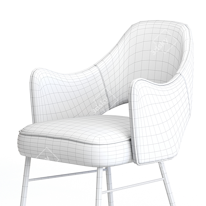 Contemporary Rigby Chair: Stylish, Versatile, and Comfortable 3D model image 1