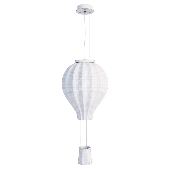 Luxurious Dream Big Pendant Light 3D model image 3