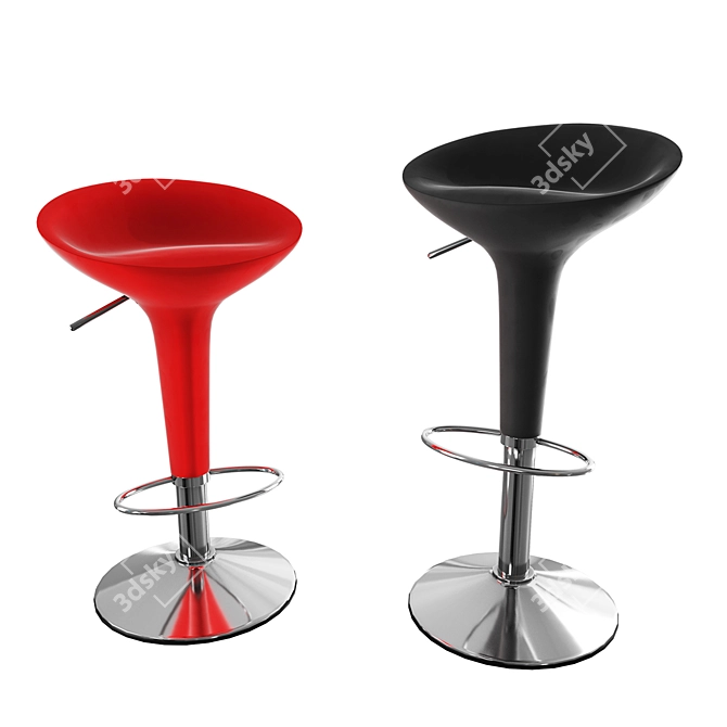 Elegant and Sleek Bombo Stool 3D model image 1