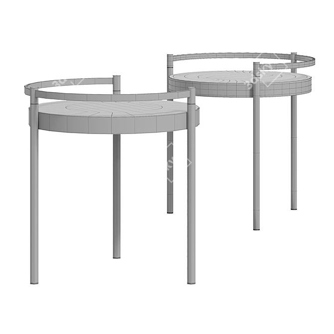 Torre TABULA Coffee Table - Stylish and Compact 3D model image 2