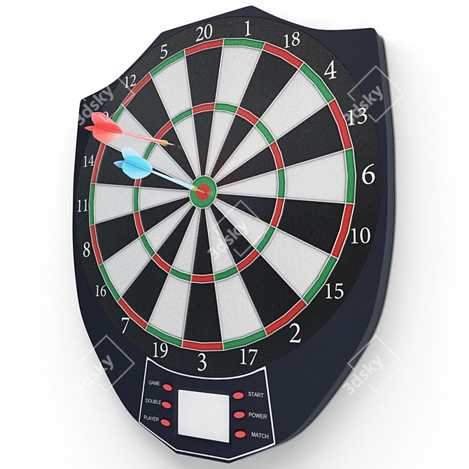 Electronic Darts Game 3D model image 1