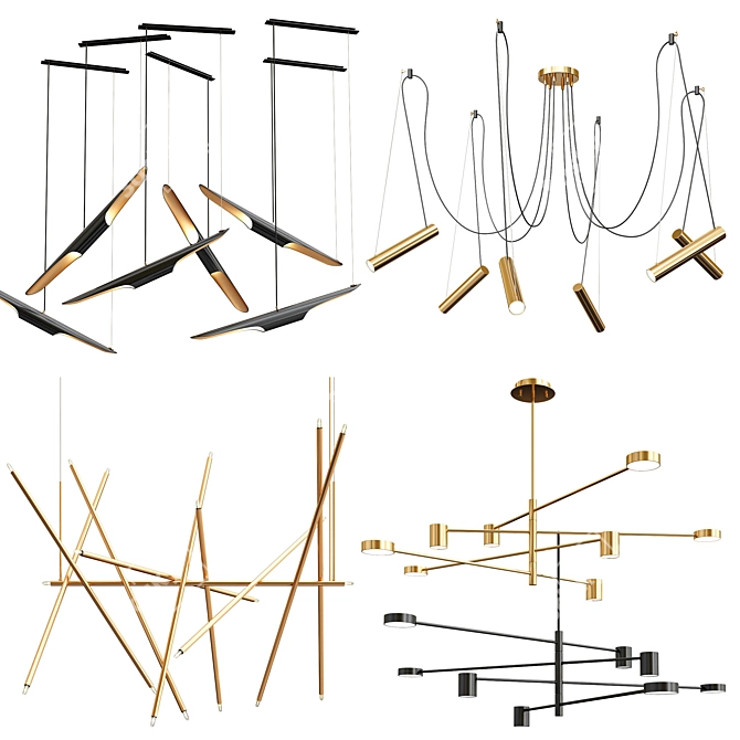 Sleek Style: Minimalist Collection 3D model image 1