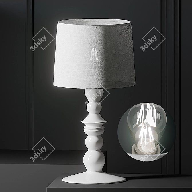 Whimsical Alibababy Table Lamp 3D model image 1