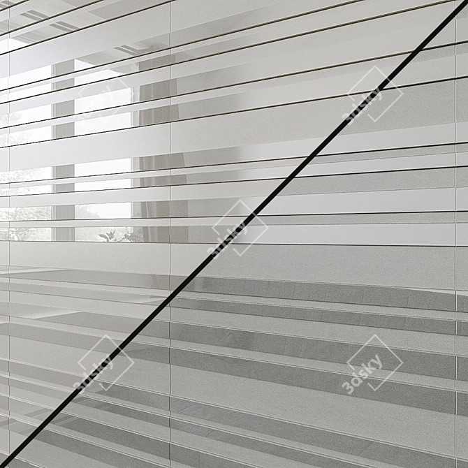 ARKSHADE 3D Mosaic: White, Clay, Dove, Grey & Lead (30x60 cm) 3D model image 2
