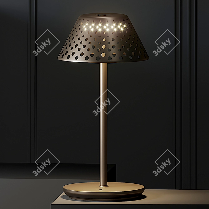 Elegant Mesh Table Lamp 3D model image 2