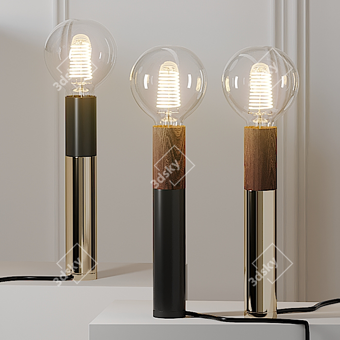 EDIZIONI Modern Turbosmooth Table Lamp 3D model image 1