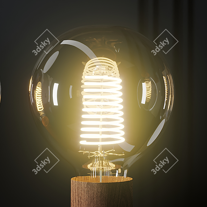 EDIZIONI Modern Turbosmooth Table Lamp 3D model image 3