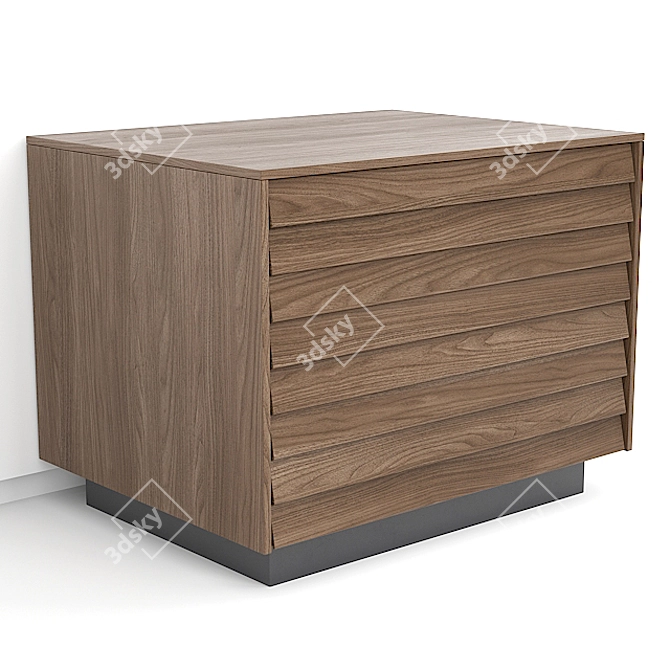 Modern Walnut Sideboards - Sussex Collection 3D model image 2