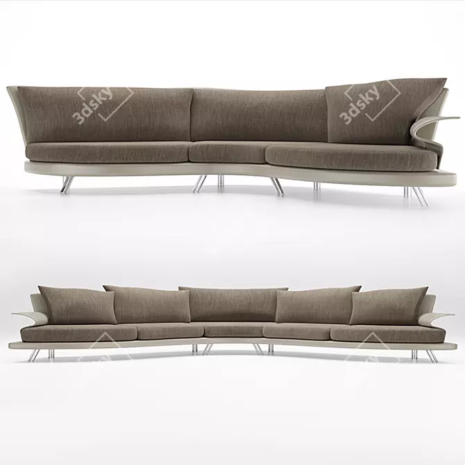 Luxury Roy Sofa by il Loft 3D model image 2