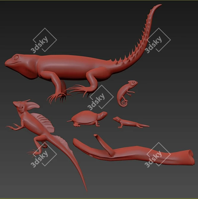 Reptile Kingdom: 3D Collection 3D model image 2