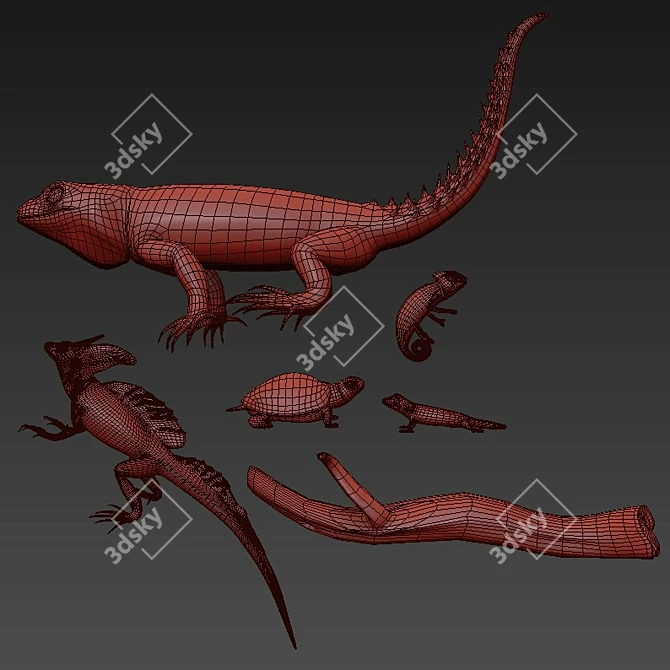 Reptile Kingdom: 3D Collection 3D model image 3