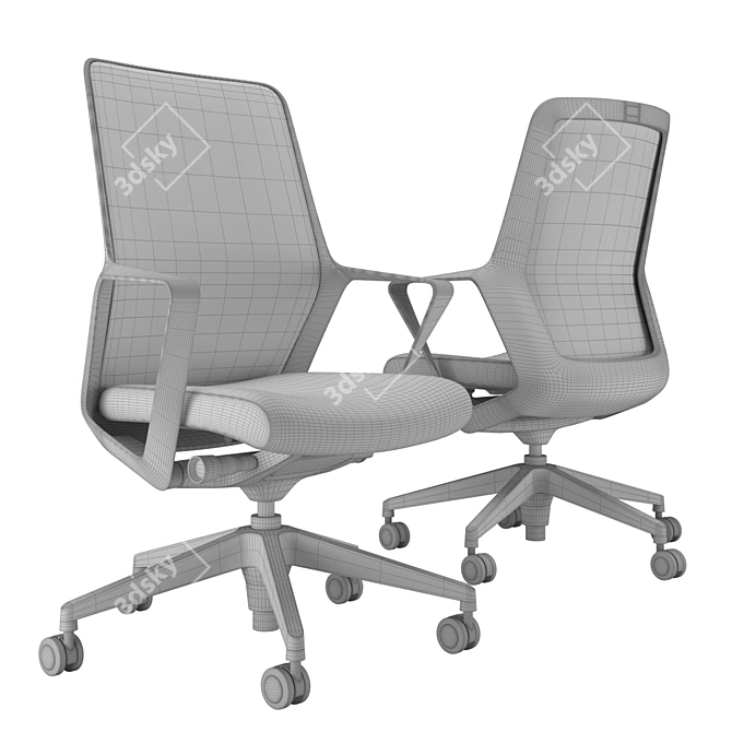 OFS Flexxy High Back Chair 3D model image 3