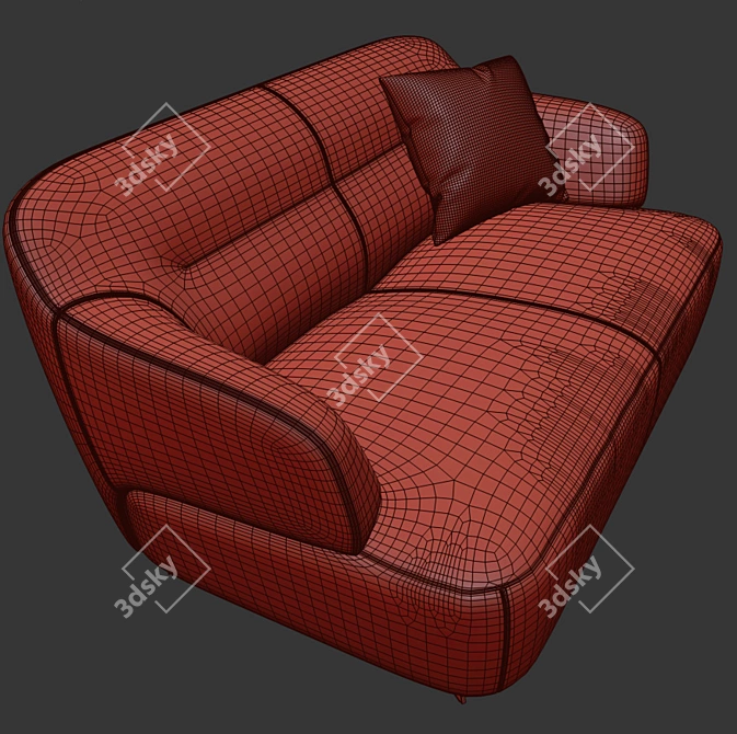 Elegant South-Kensington Sofa: Rodolfo Dordoni Design 3D model image 3