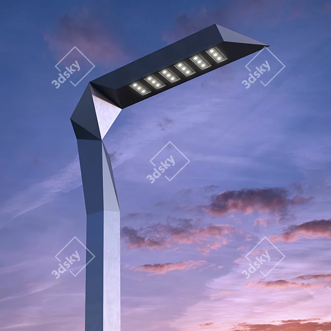 Unique Sculptural Outdoor Light by Plasma Studio and Ewo 3D model image 2