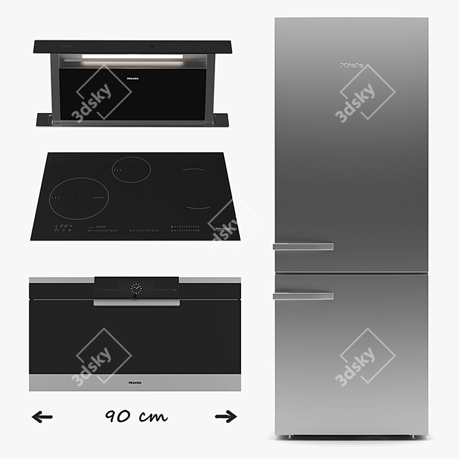 Miele 01: Premium Appliance Set 3D model image 1