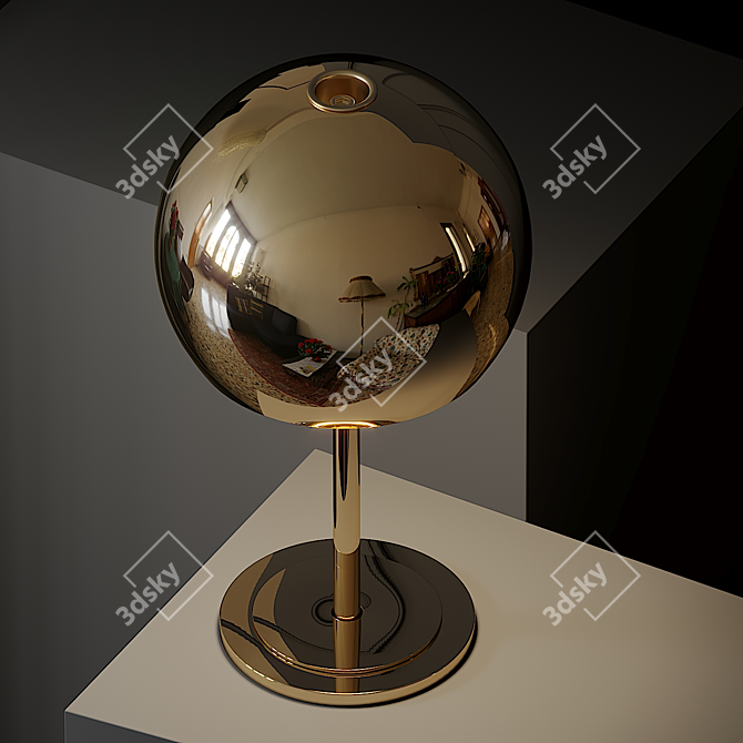 Sleek Minimalist Lalampada Table Lamp 3D model image 3