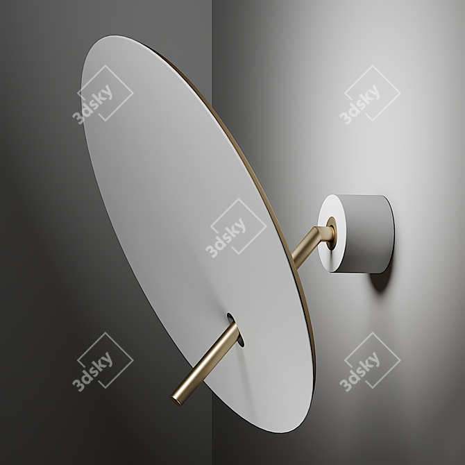 Elegant Lua Wall Sconce: Illuminating Style 3D model image 2