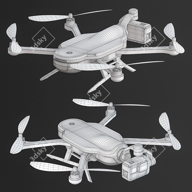 Elevate Your Perspective: GoPro KARMA Drone 3D model image 3