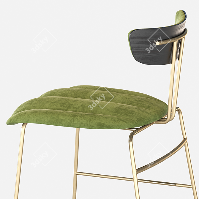 Versatile Ayla Barstool for Stylish Indoor Seating 3D model image 2