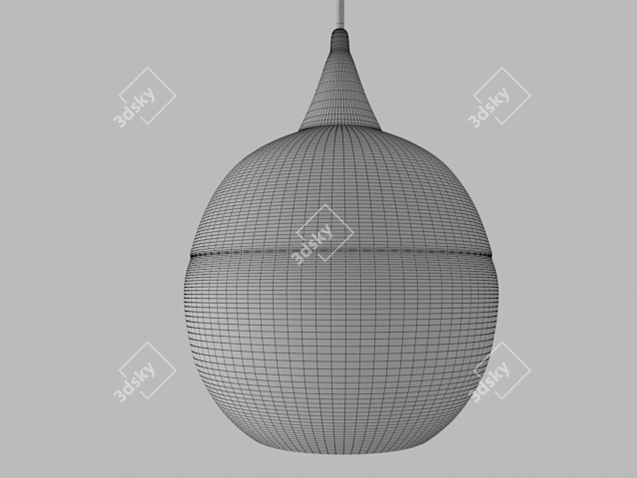 Modern Loft Pendant Light 3D model image 2