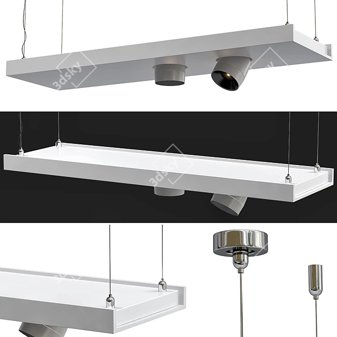 Title: Sleek Mini Beam Illuminator 3D model image 1