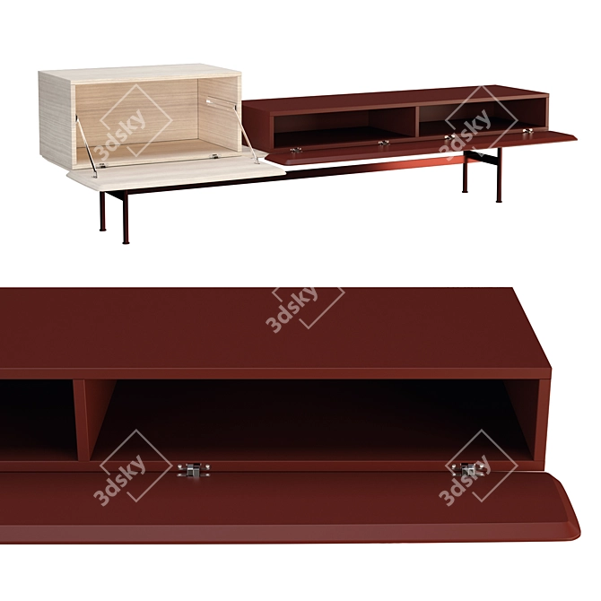 SP Yee Strong Bench and Storage 3D model image 2