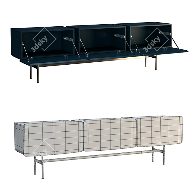 Yee Strong Bench Base & Storage 3D model image 2
