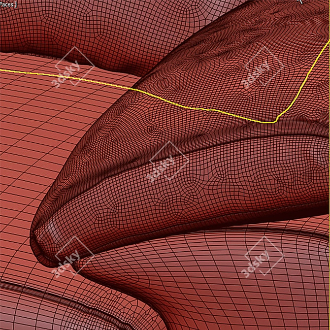 Sleek Off Shore Sofa 3D model image 3