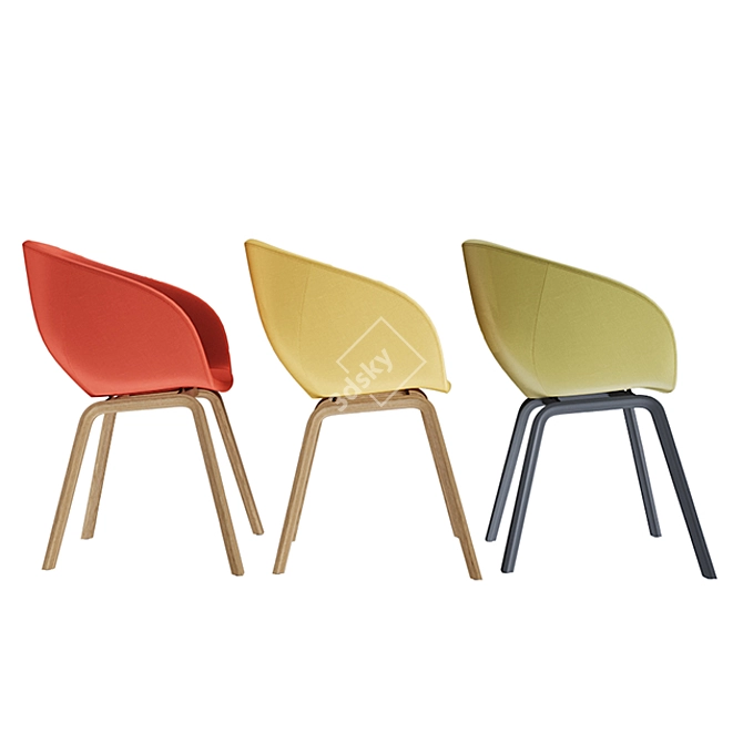 AAC23 Chair: Sleek and Stylish Seating 3D model image 2