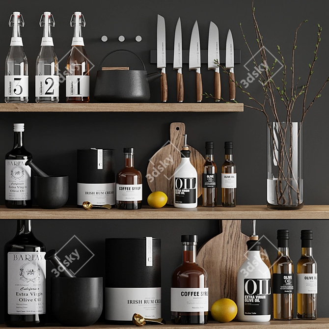 Gourmet Kitchen Essentials: Nicolas Vahe Lemonade & Schmidt Brothers Knives 3D model image 1