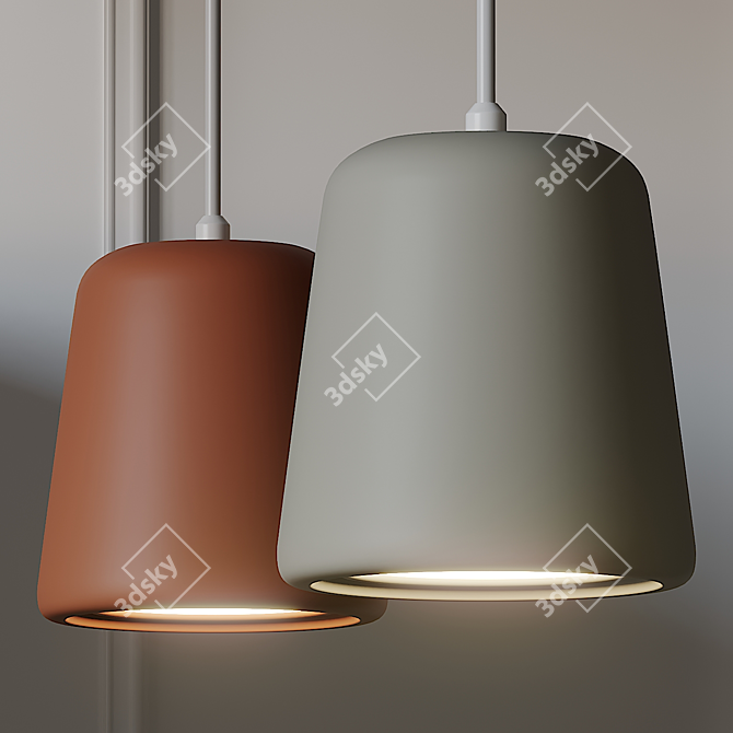 NEW WORKS Material Pendant Light 3D model image 2