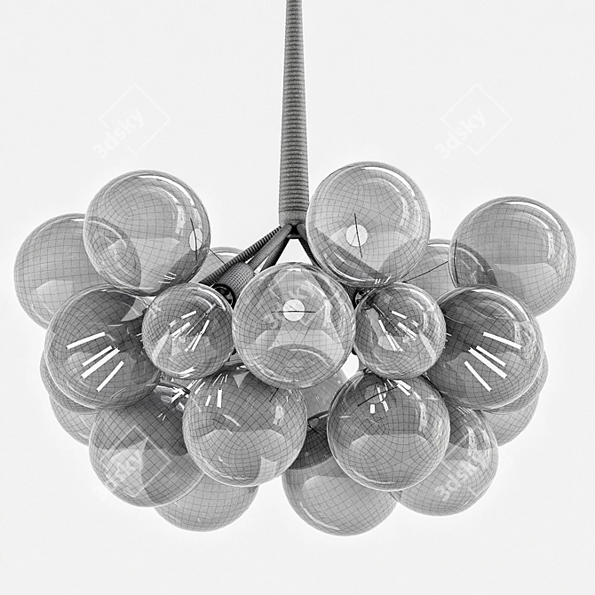 3D Bubbles A Sculpture 3D model image 2