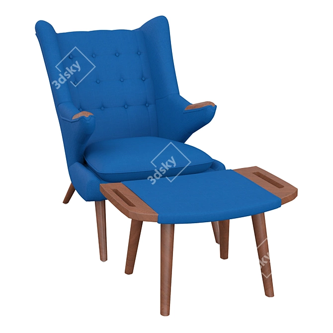 Elevate Your Space: Carrera Wingback 3D model image 1