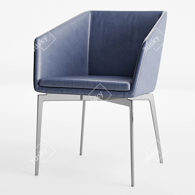 Modern Alivar Denise Chairs 3D model image 1