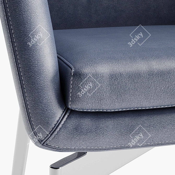 Modern Alivar Denise Chairs 3D model image 2