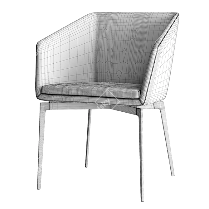 Modern Alivar Denise Chairs 3D model image 3