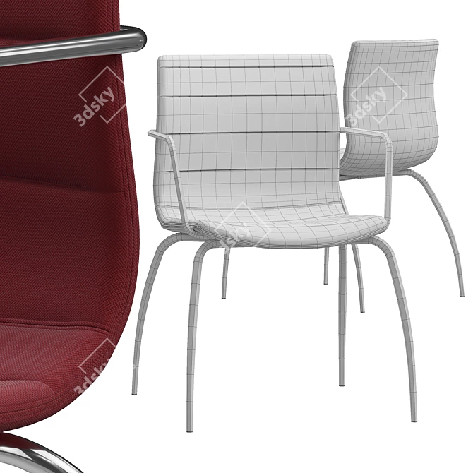 DIEMME MISS Chair: Stackable & Stylish 3D model image 3