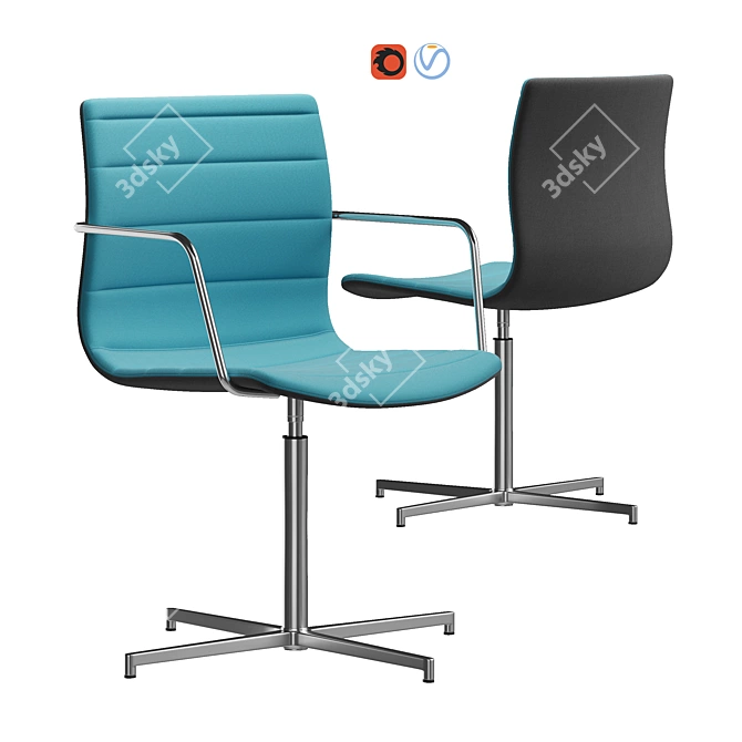 DIEMME MISS Chair: Sleek and Stylish 3D model image 1