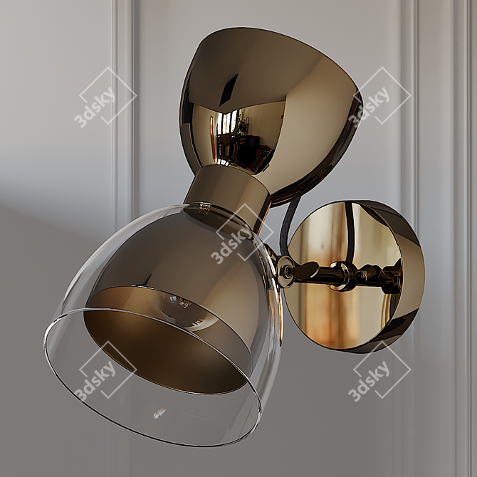Modern Elegance: Sofo Wall Lamp 3D model image 1