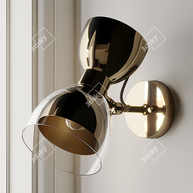 Modern Elegance: Sofo Wall Lamp 3D model image 5