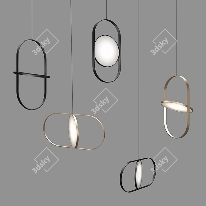 Elegant Glow | Ceiling Light 3D model image 1