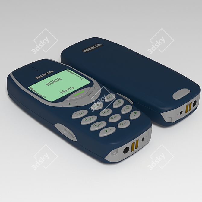 Revamped Nokia 3310, Vintage Classic 3D model image 1